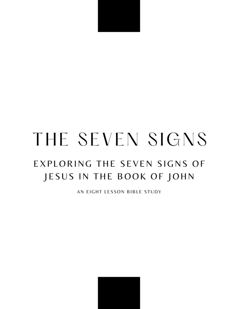 Seven Signs of Jesus in the Book of John